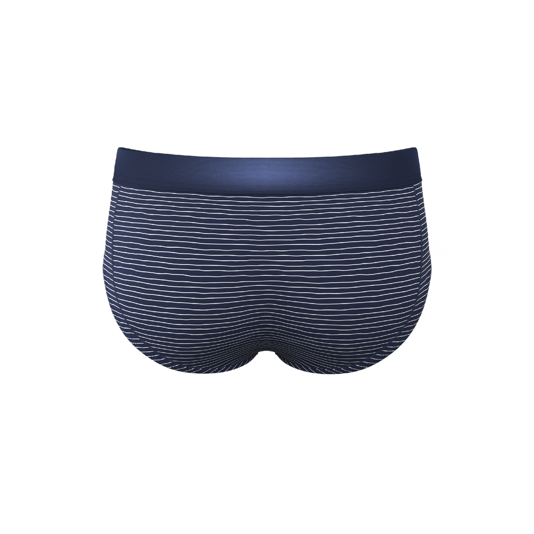 The Cheek Streak | White Stripe Ball Hammock® Pouch Underwear Briefs
