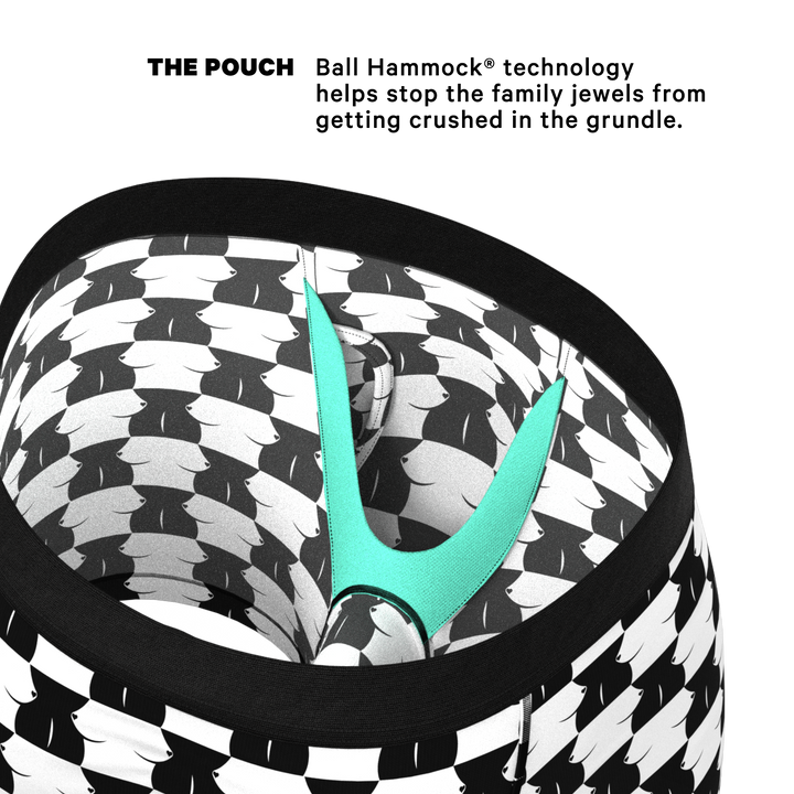 The Chest Mate | Checkered Ball Hammock® Pouch Underwear With Fly