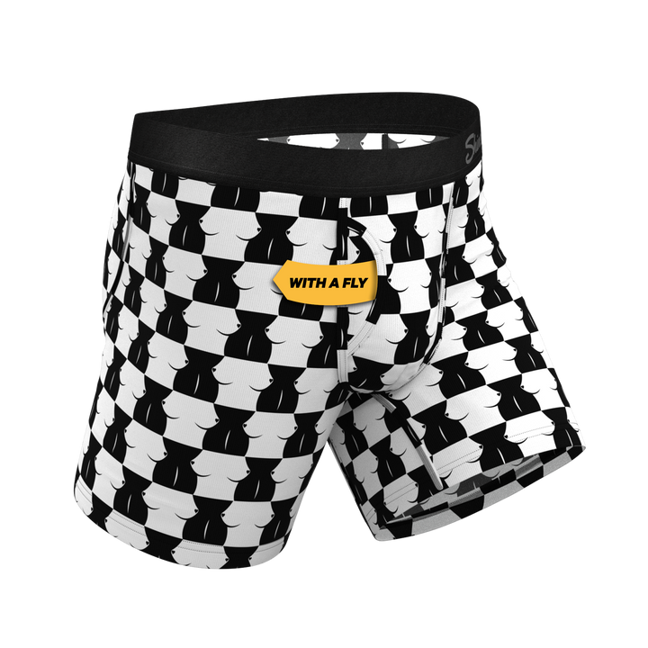 The Chest Mate | Checkered Ball Hammock® Pouch Underwear With Fly