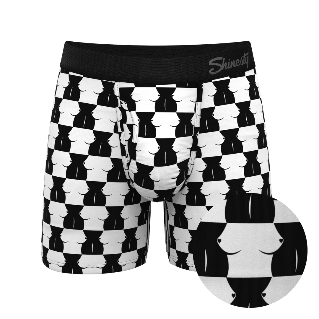 The Chest Mate | Checkered Ball Hammock® Pouch Underwear With Fly