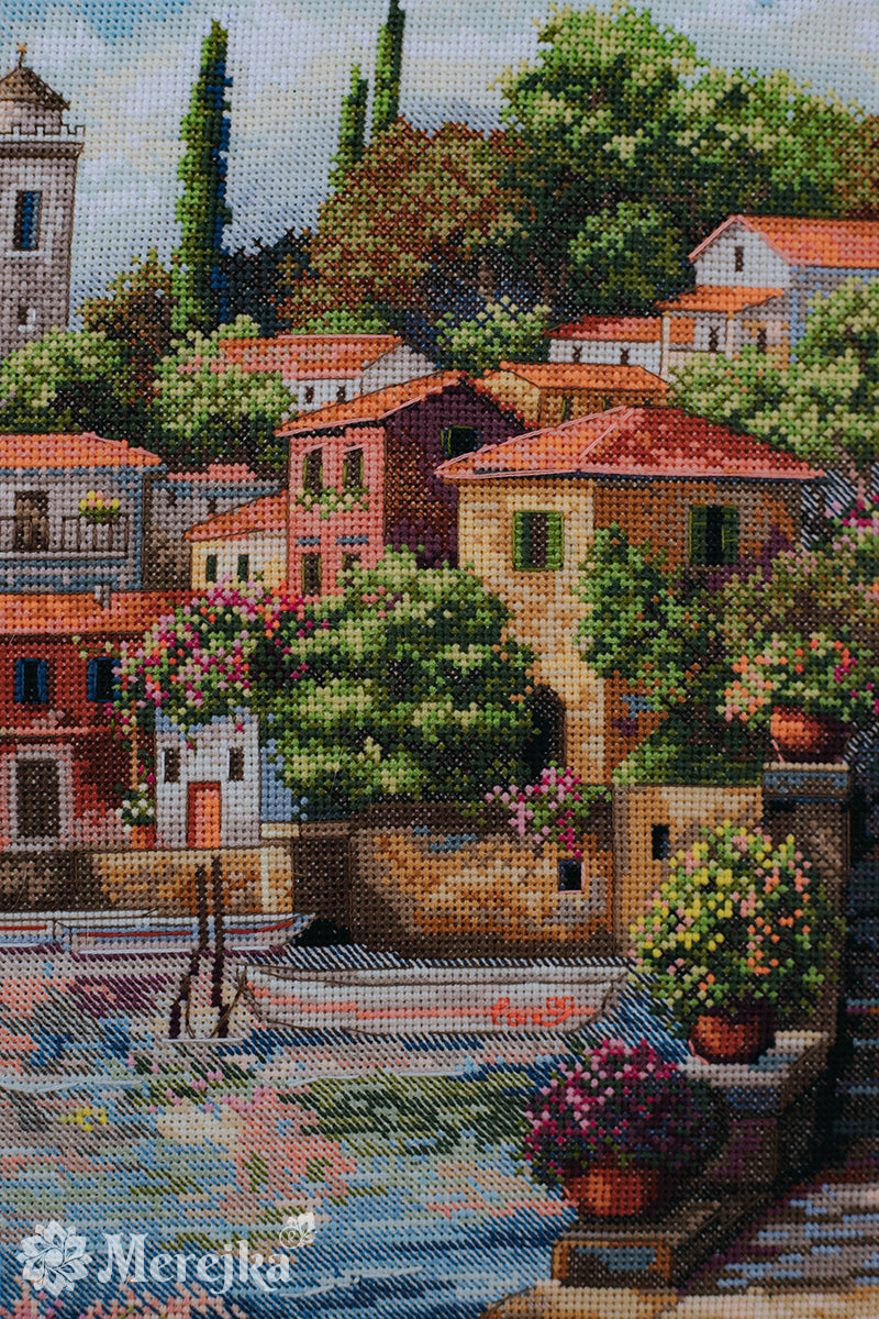 Coastal Gardens Counted Cross Stitch Kit by Merejka K-297