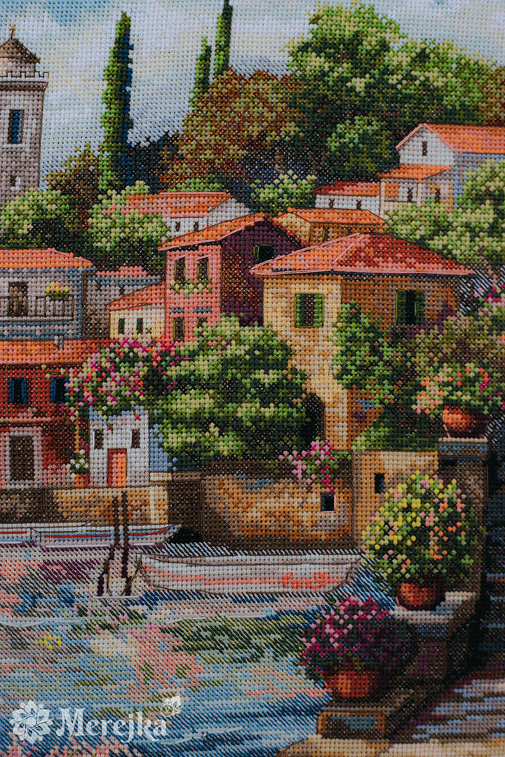 Coastal Gardens Counted Cross Stitch Kit by Merejka K-297