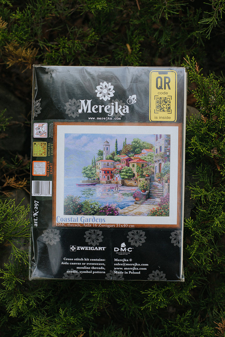 Coastal Gardens Counted Cross Stitch Kit by Merejka K-297