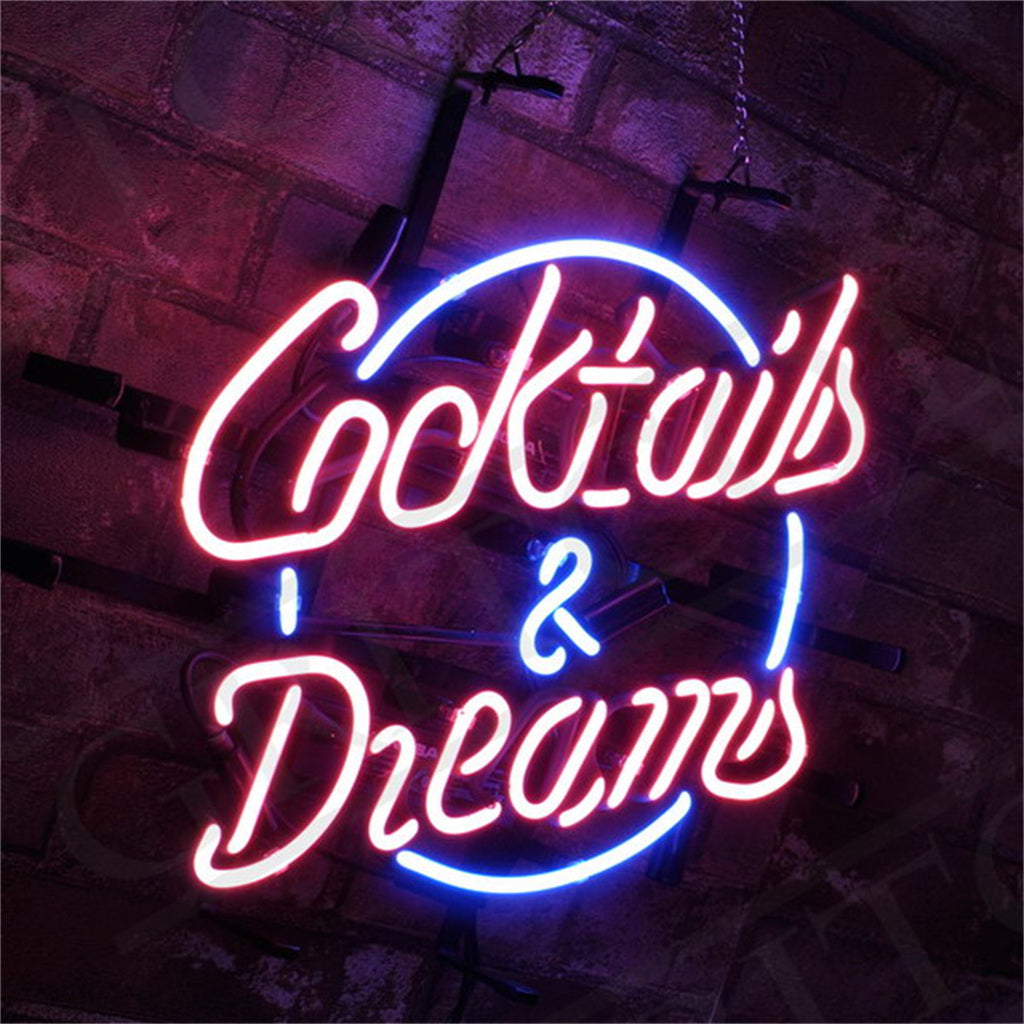 Cocktails & Dreams Neon Signs Light