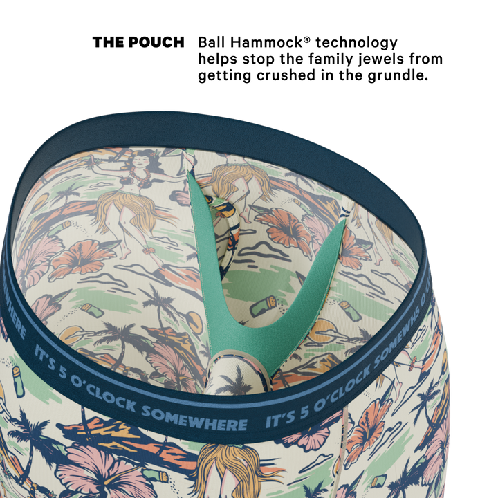The Come Monday | Shinesty x Margaritaville® Long Leg Ball Hammock® Pouch Underwear With Fly