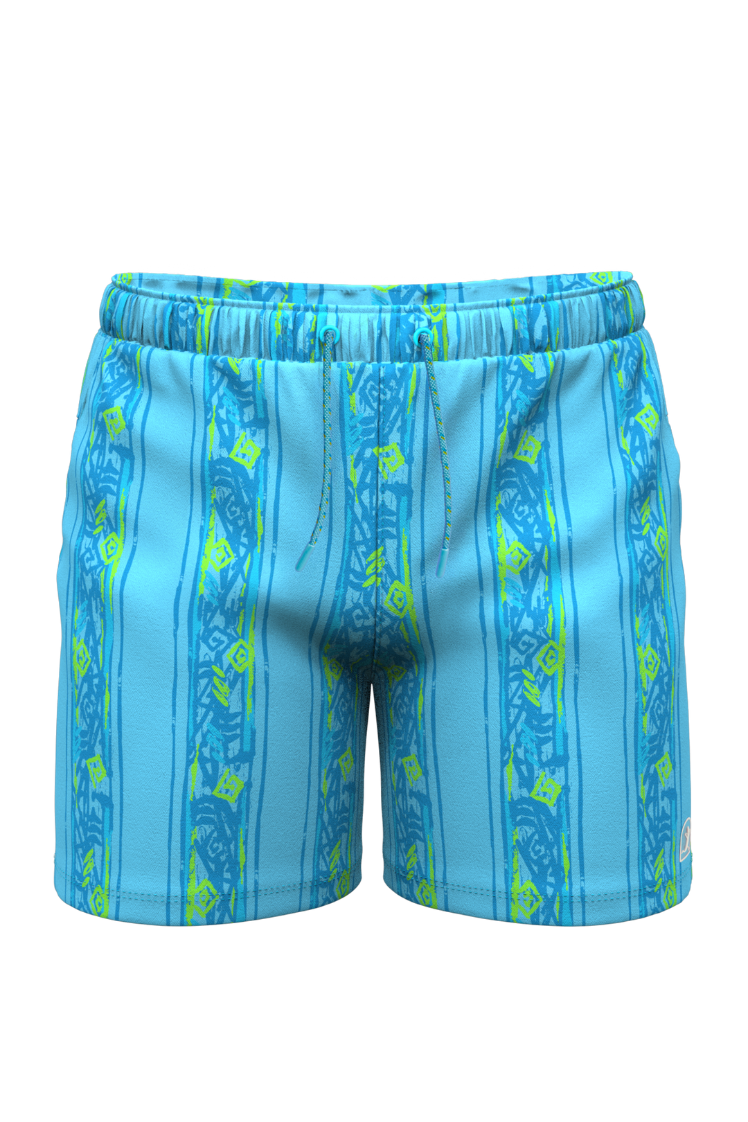 The Conch Shell | Light Blue Retro Ball Hammock® Pouch 8" Swim Trunks