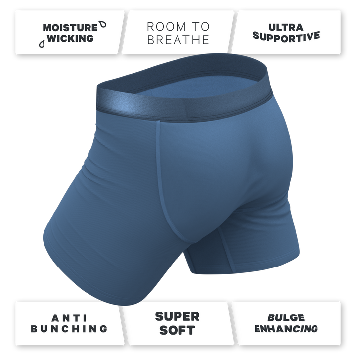 The Cool Cobalt | Slate Blue Ball Hammock® Pouch Underwear