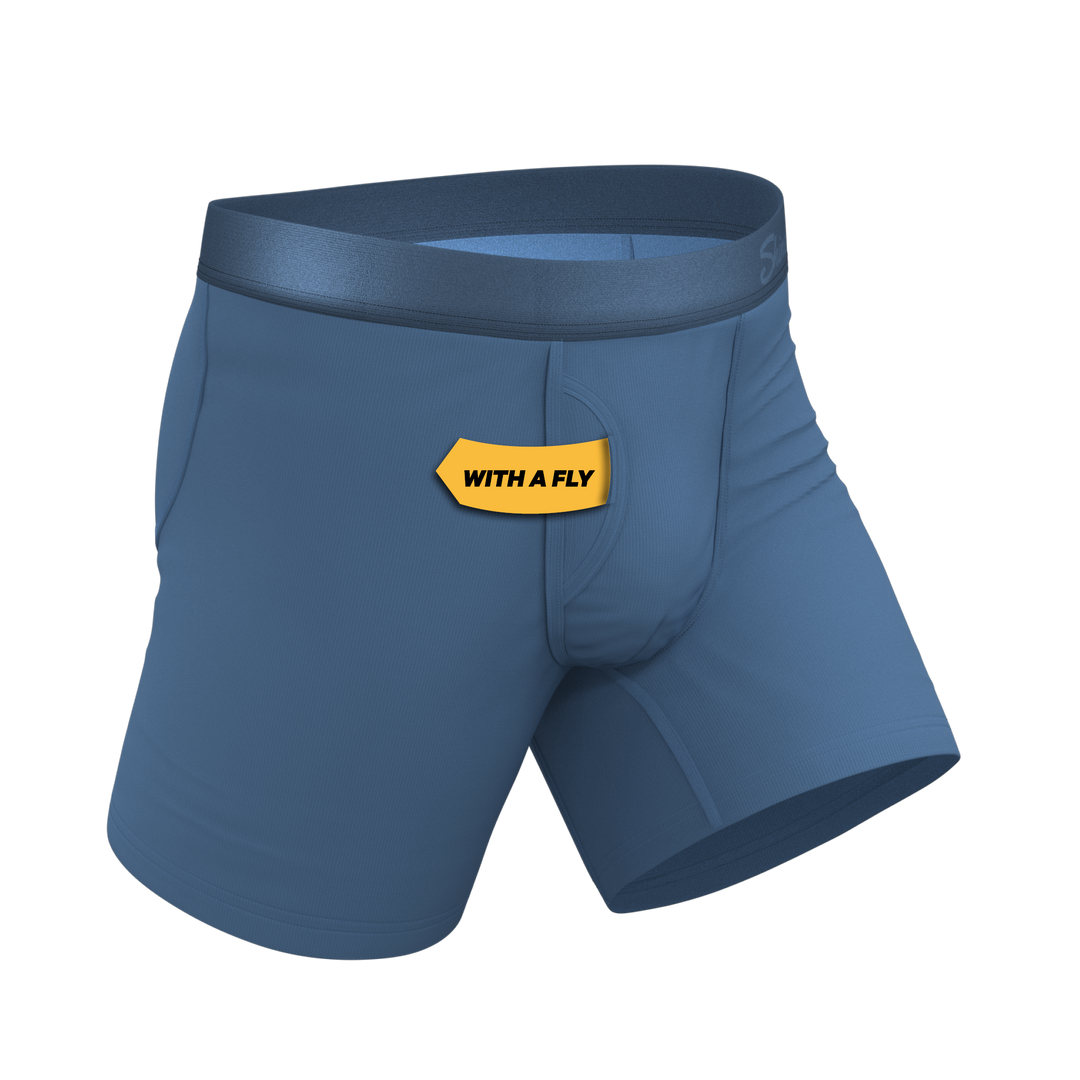 The Cool Cobalt | Slate Blue Ball Hammock® Pouch Underwear With Fly