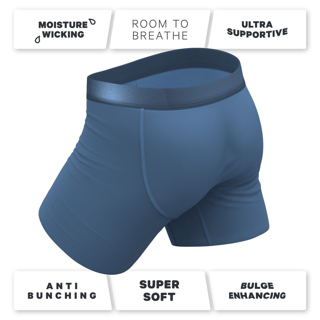 The Cool Cobalt | Slate Blue Ball Hammock® Pouch Underwear With Fly