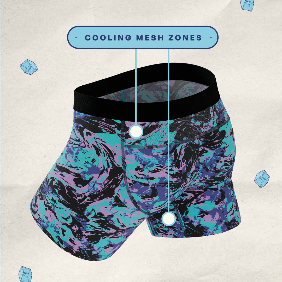The Limestone | Retro Marbled paradICE™ Cooling Ball Hammock® Underwear
