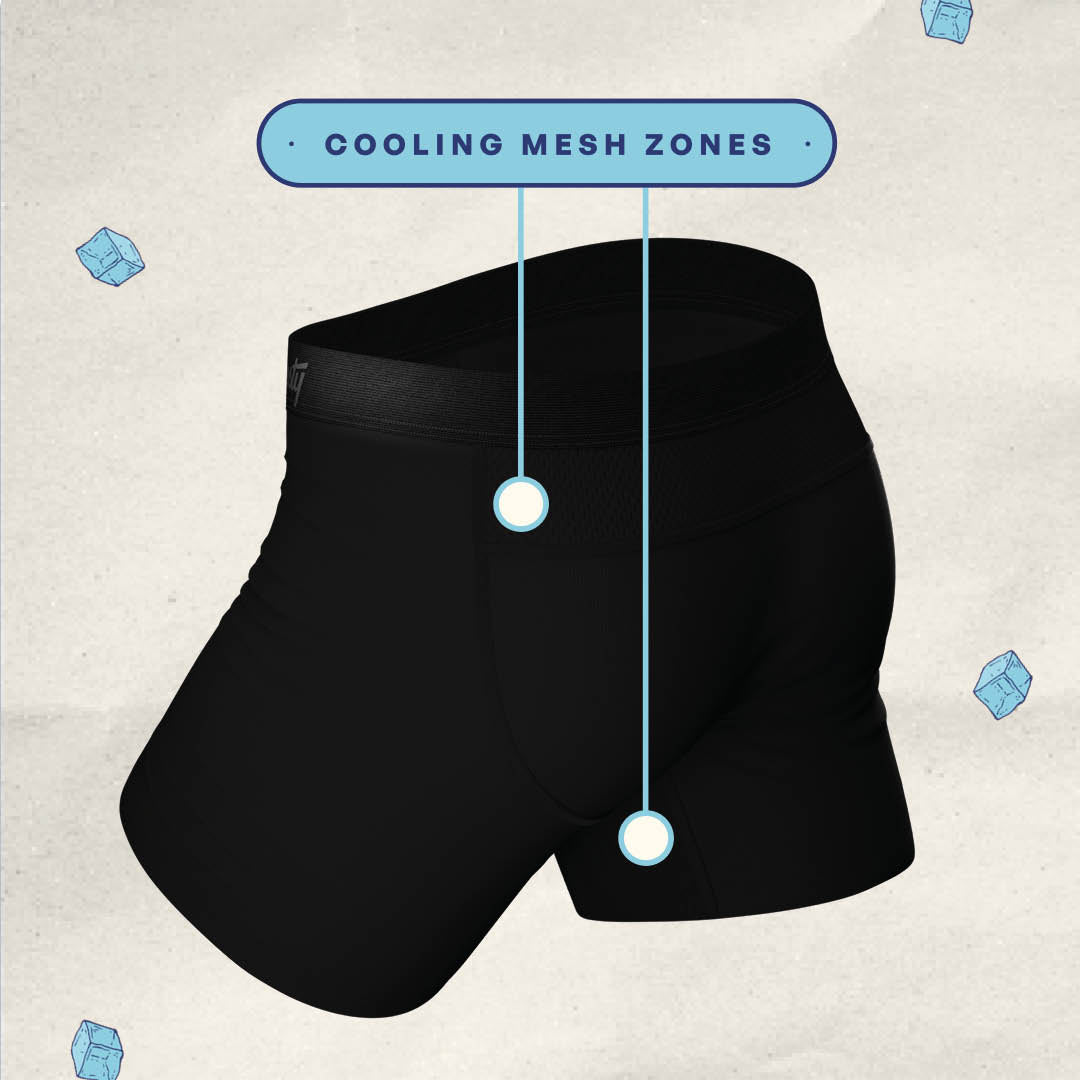 The Threat Level Midnight | Black paradICE™ Cooling Ball Hammock® Underwear