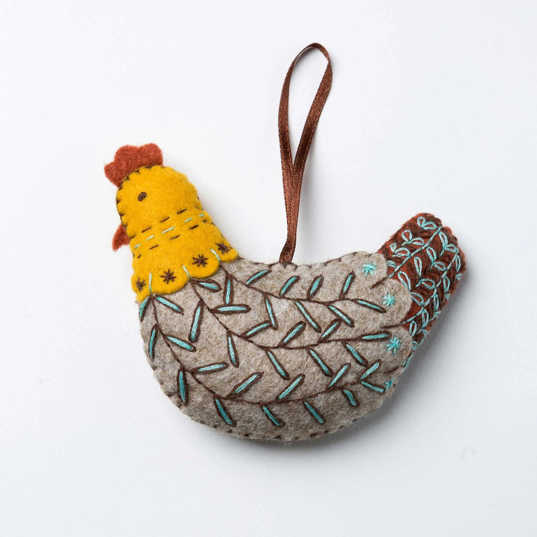 French Hen  from Felt Craft Kit MKFHN1F