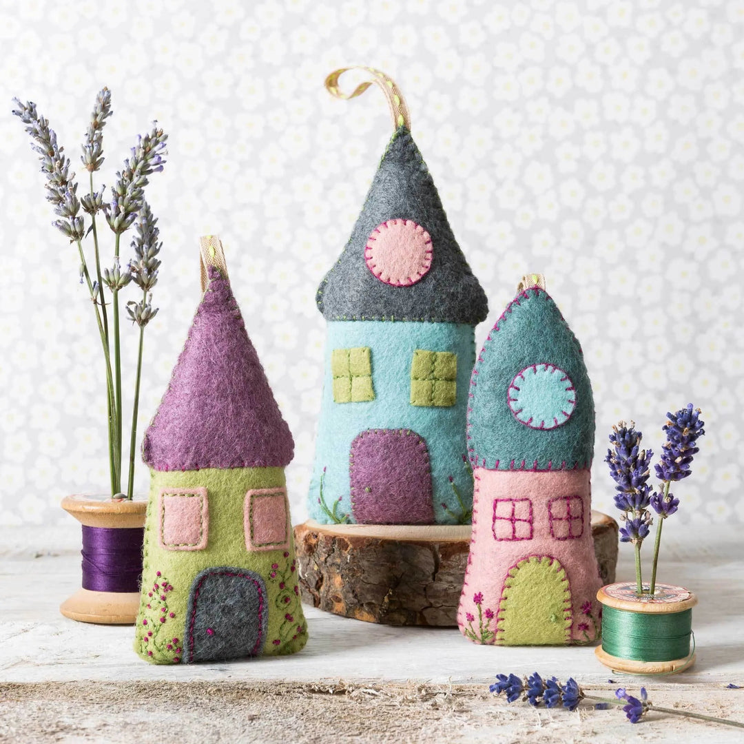 Lavender Houses from Felt Craft Kit BRHOU3L