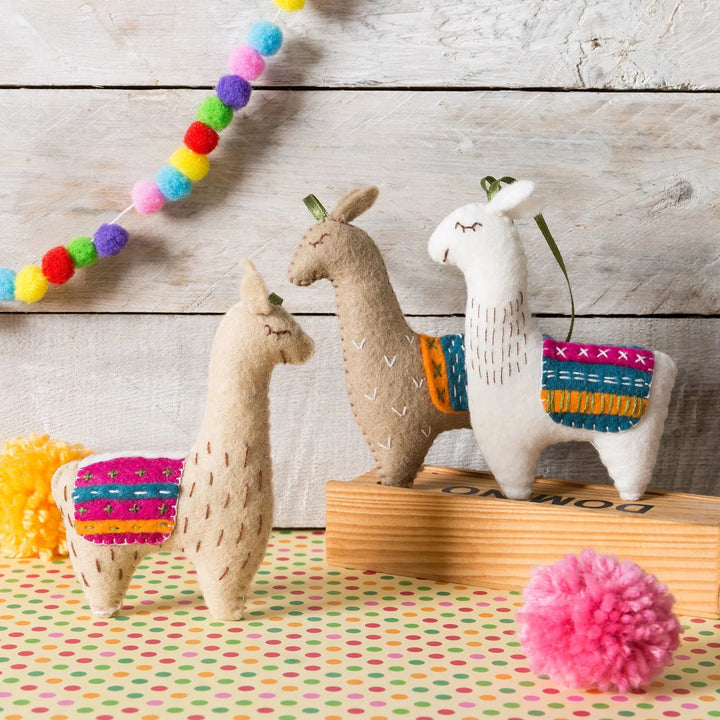 Llamas from Felt Craft Kit LLAMA3F