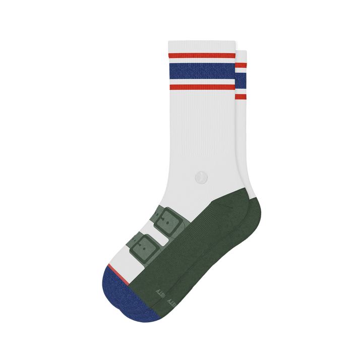 The Granola | Strap Sandal Heel Hammock™ Crew Socks