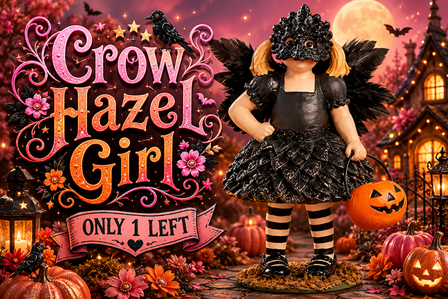Crow Hazel Girl by Bethany Lowe Designs