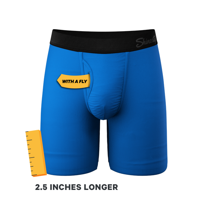 The Crown Jewels | Royal Blue Long Leg Ball Hammock® Pouch Underwear With Fly