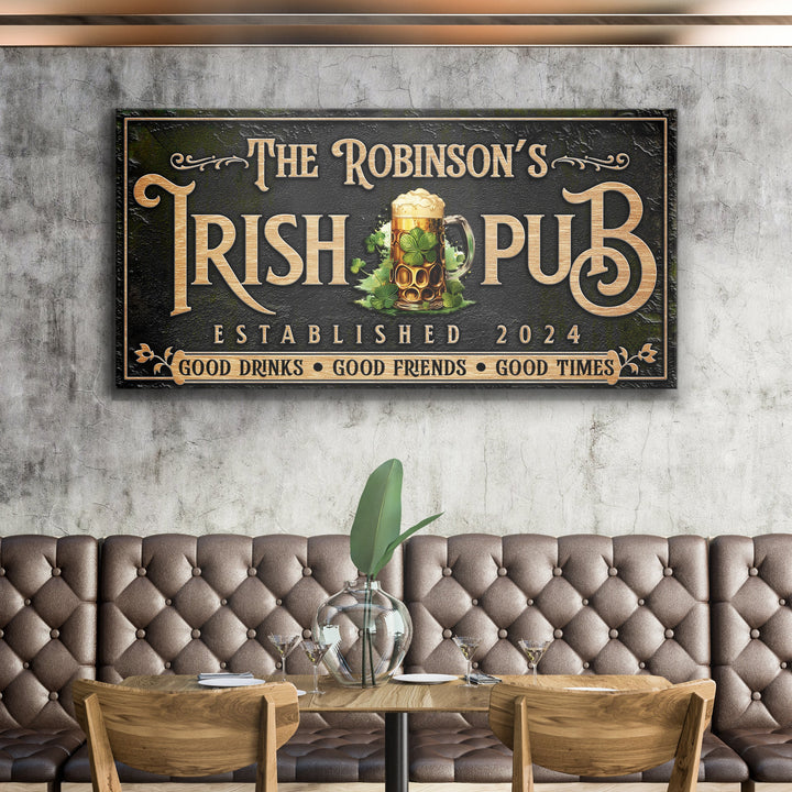 Custom Irish Pub Bar Sign III