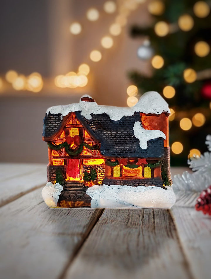 Brown House. Christmas Village Wizardi F07-N1-1-6542-2A