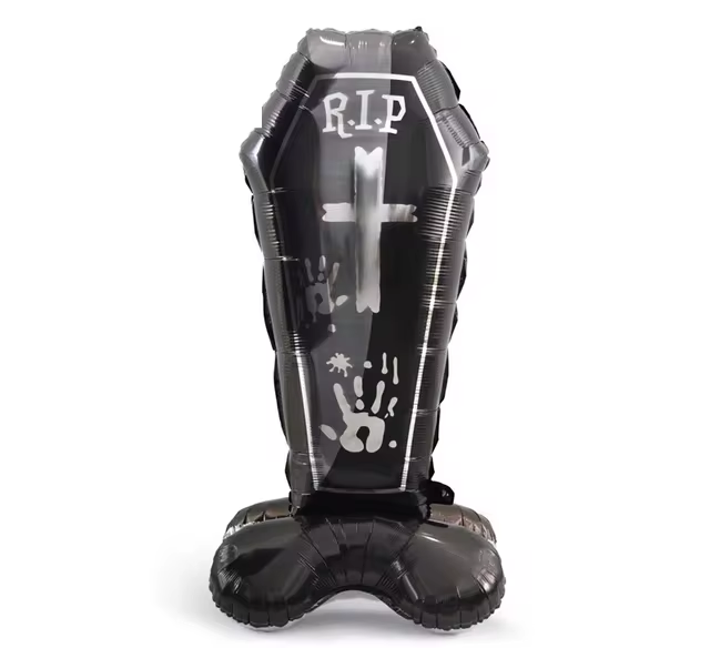 Halloween Coffin Standing Foil Balloon Decoration F07M1-38