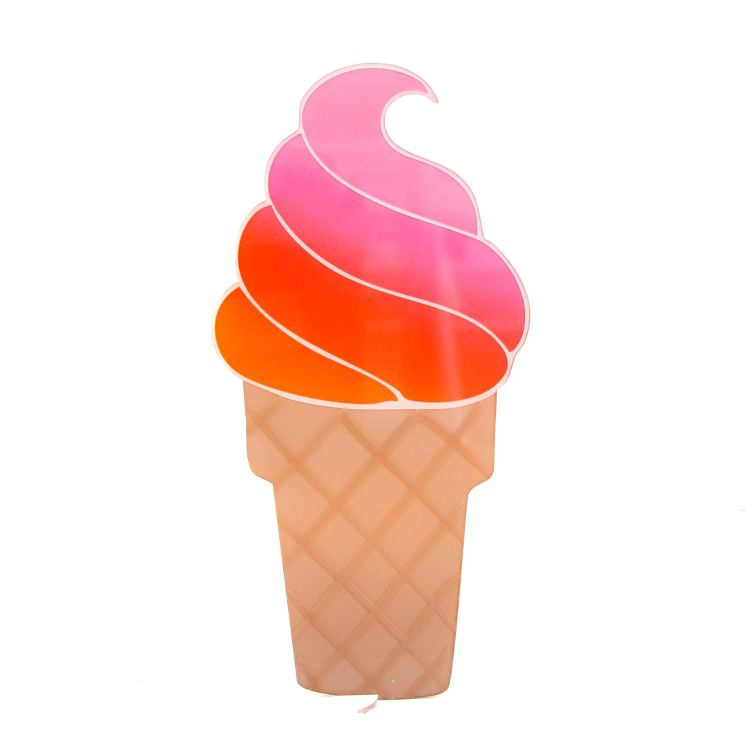 Acrylic ice cream cone decor
