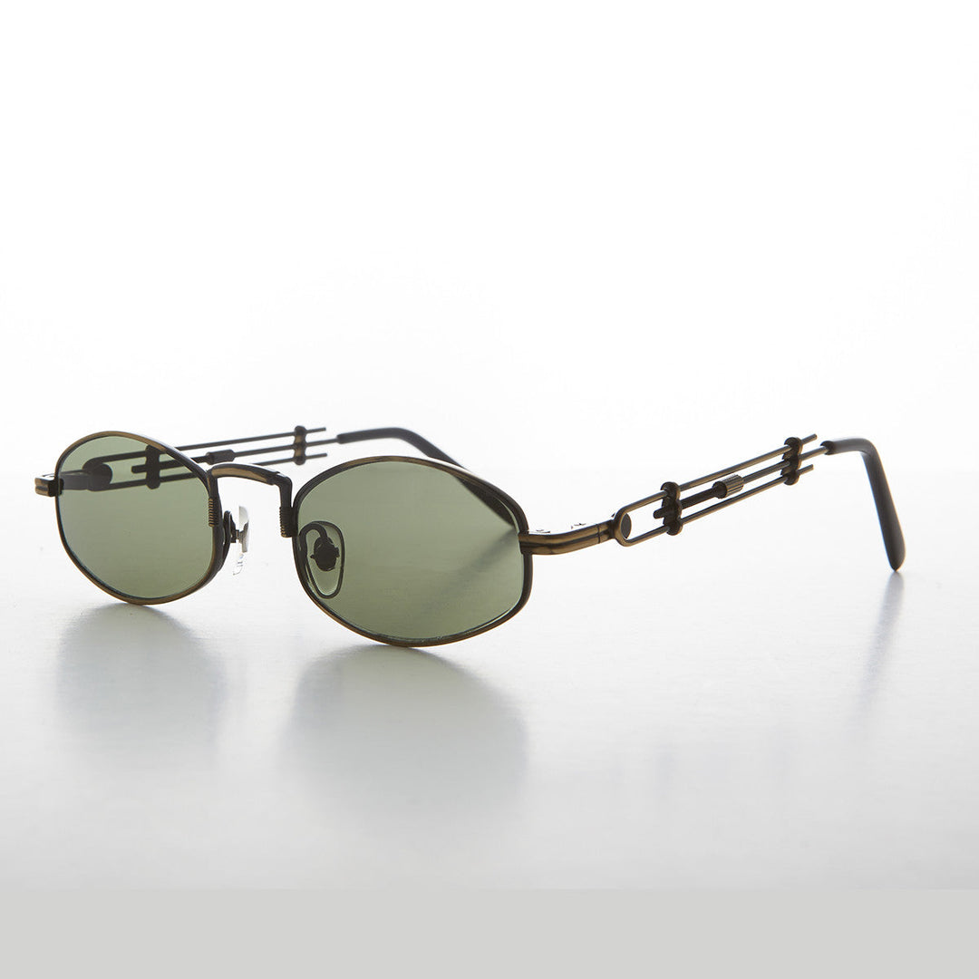 Polygon Spectacle Steampunk Vintage Sunglass - Deryn