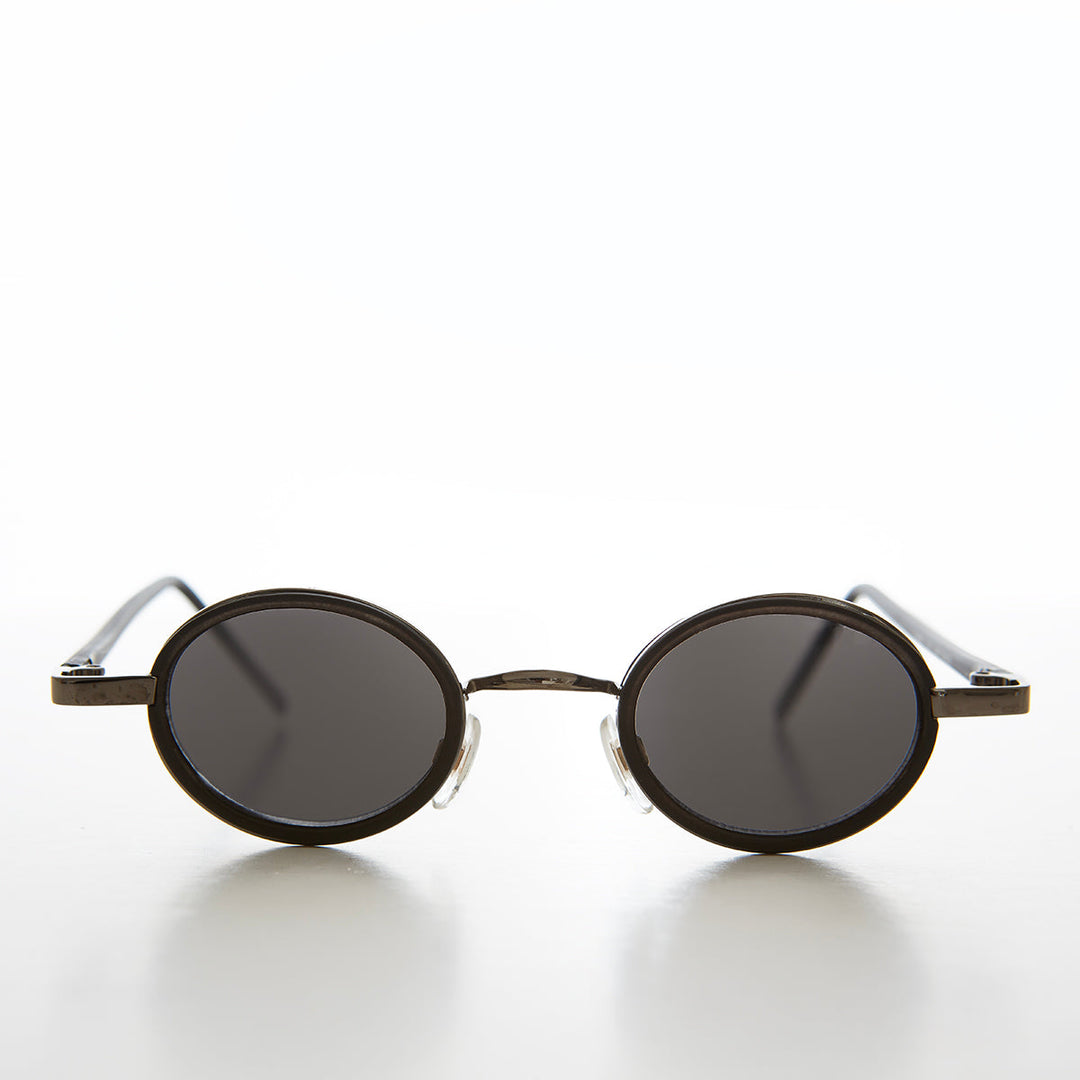 Tiny Oval Indie Futuristic Sunglasses - Weldon