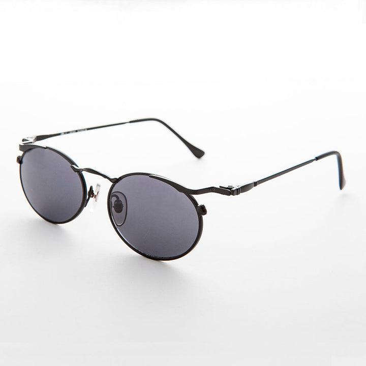 Oval Punk Grunge Steampunk Vintage Sunglass - Dieselgoth
