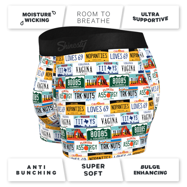 The DMV Catastrophe | License Plates Ball Hammock® Pouch Trunks Underwear
