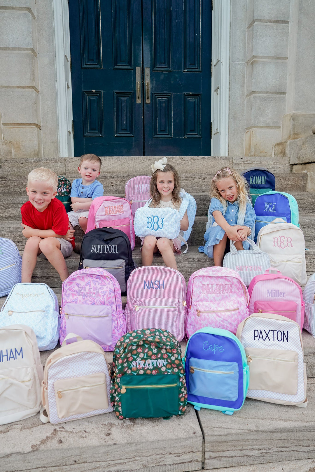 Blue + Teal Colorblock Backpack