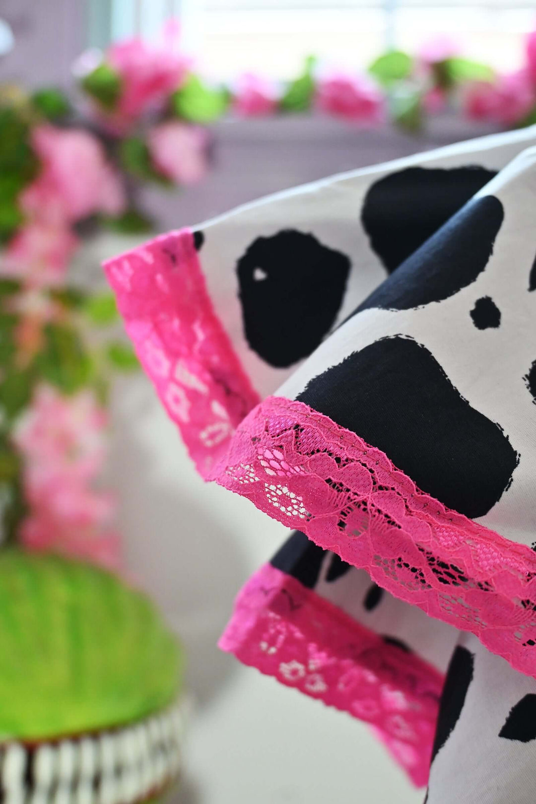 Adelaide Mini Swing dress in Bessie Moo print