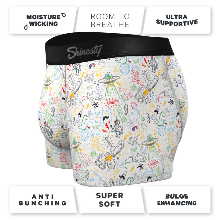The Daily Detention | Doodle Ball Hammock® Pouch Trunk Underwear