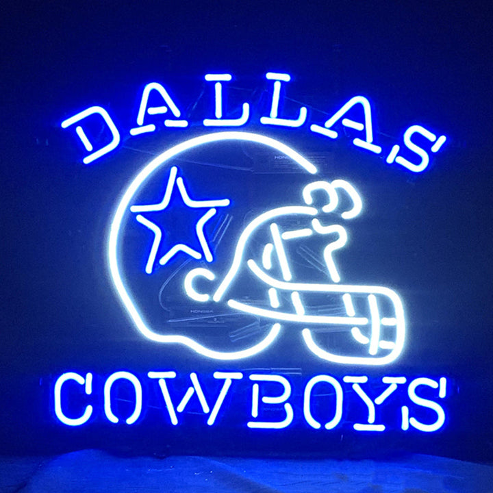 Dallas Cowboys with Helmet Neon Signs Light