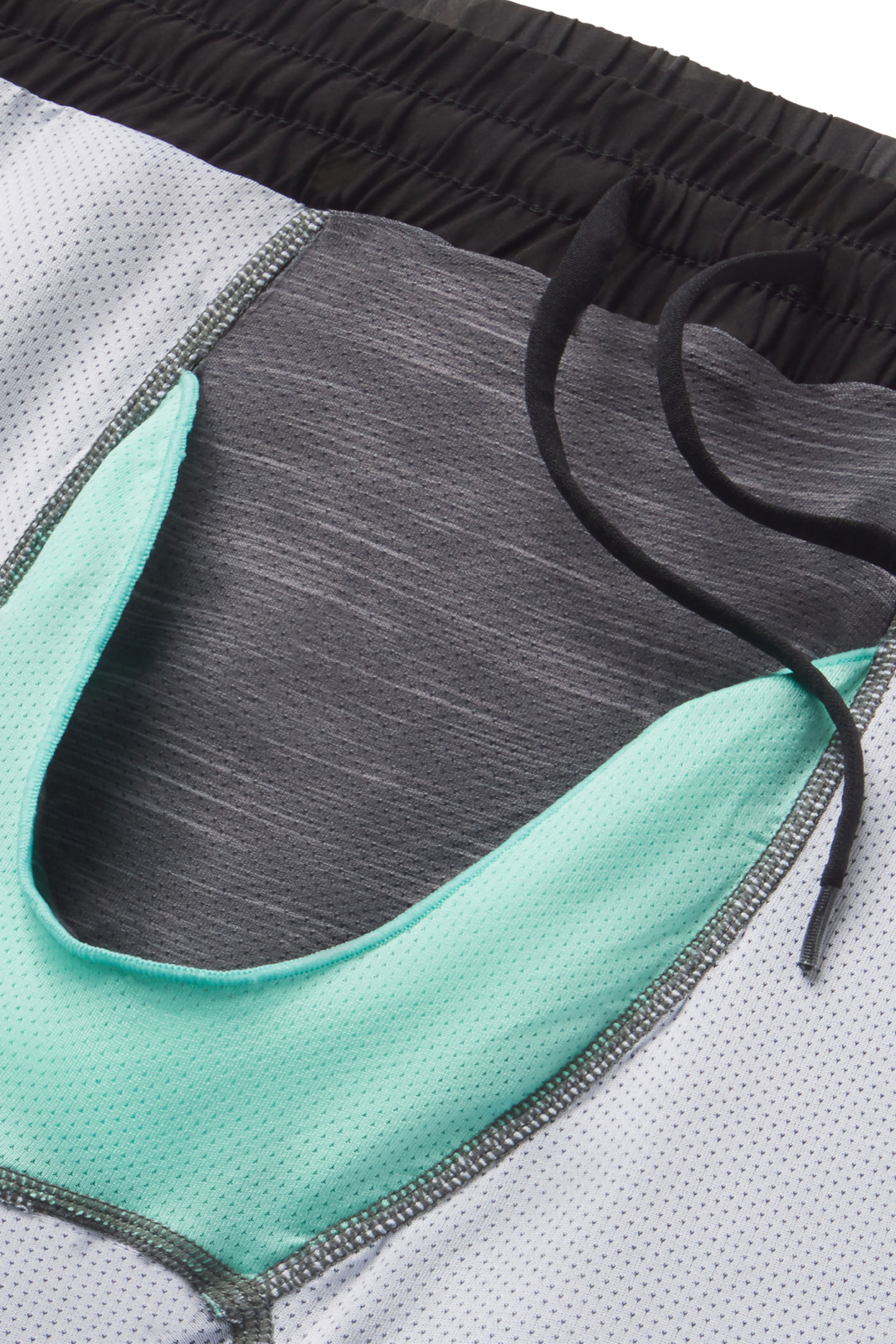 The Darkside | Black and Grey Camo Ball Hammock® 7 Inch Athletic Shorts