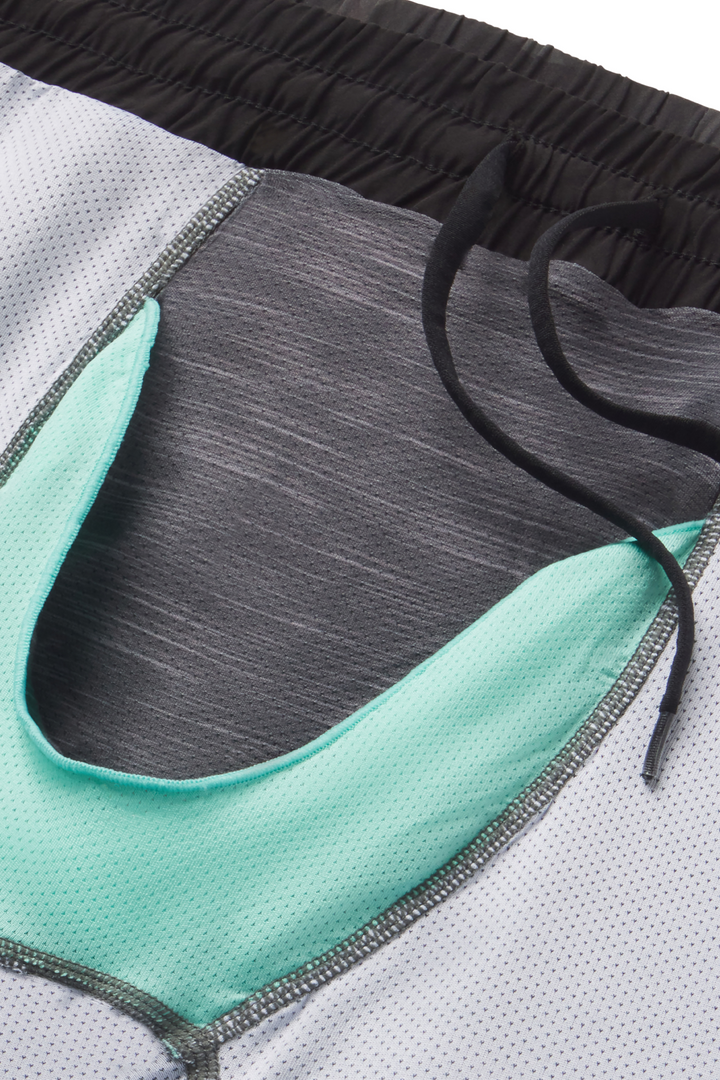 The Darkside | Black and Grey Camo Ball Hammock® 7 Inch Athletic Shorts