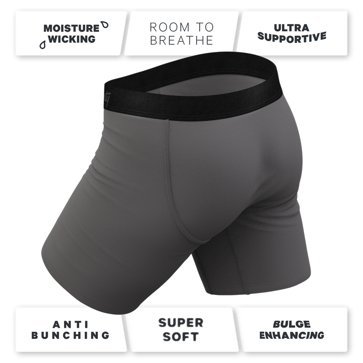 The David's Goliath | Marble Statue Long Leg Ball Hammock® Pouch Underwear With Fly