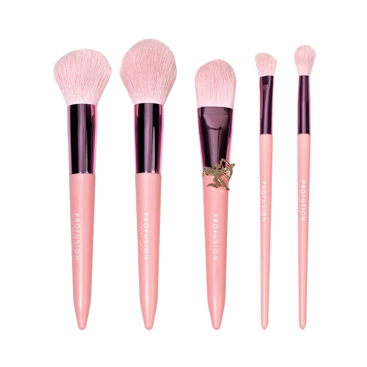 Dear Cupid - Struck By Love 5 PC Face & Eye Brush Set