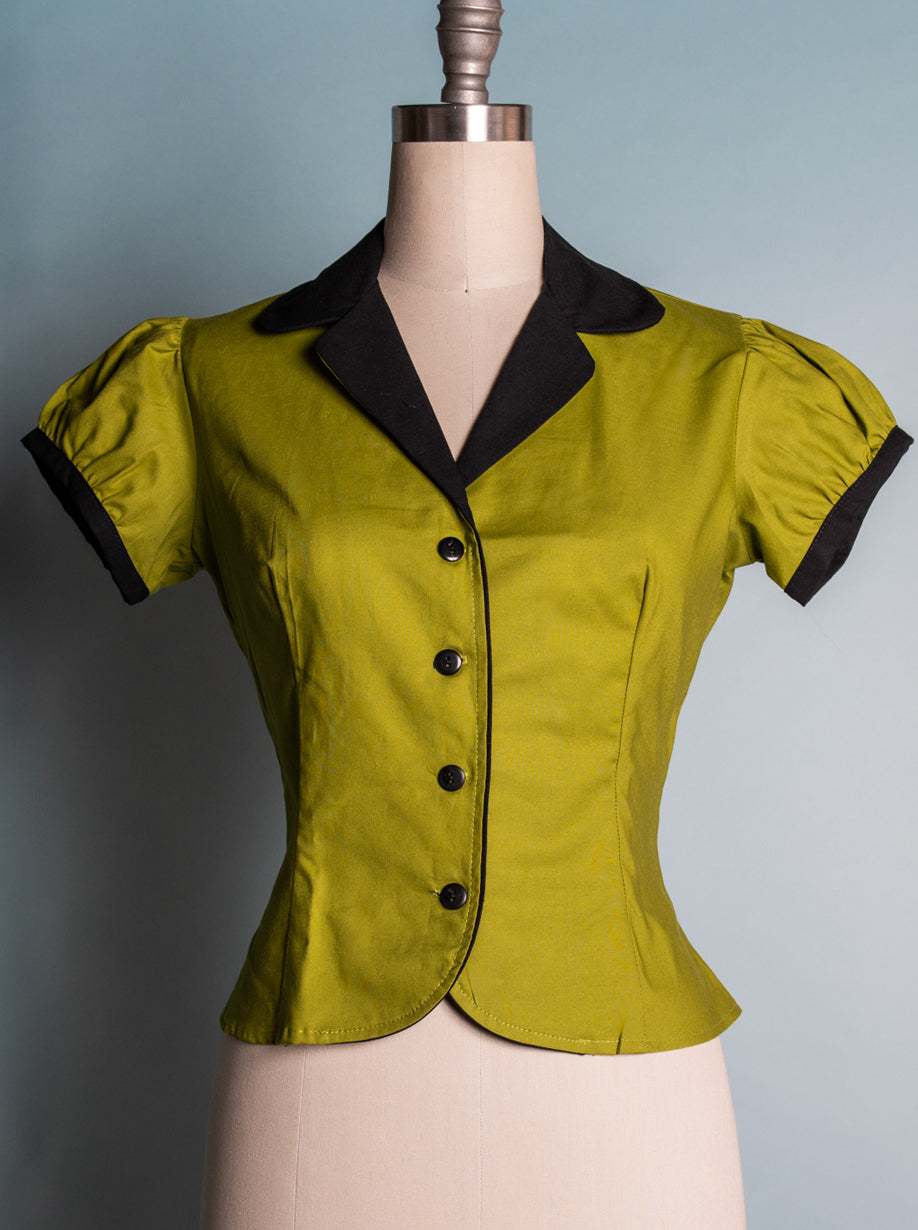 Dolly Blouse - Chartreuse