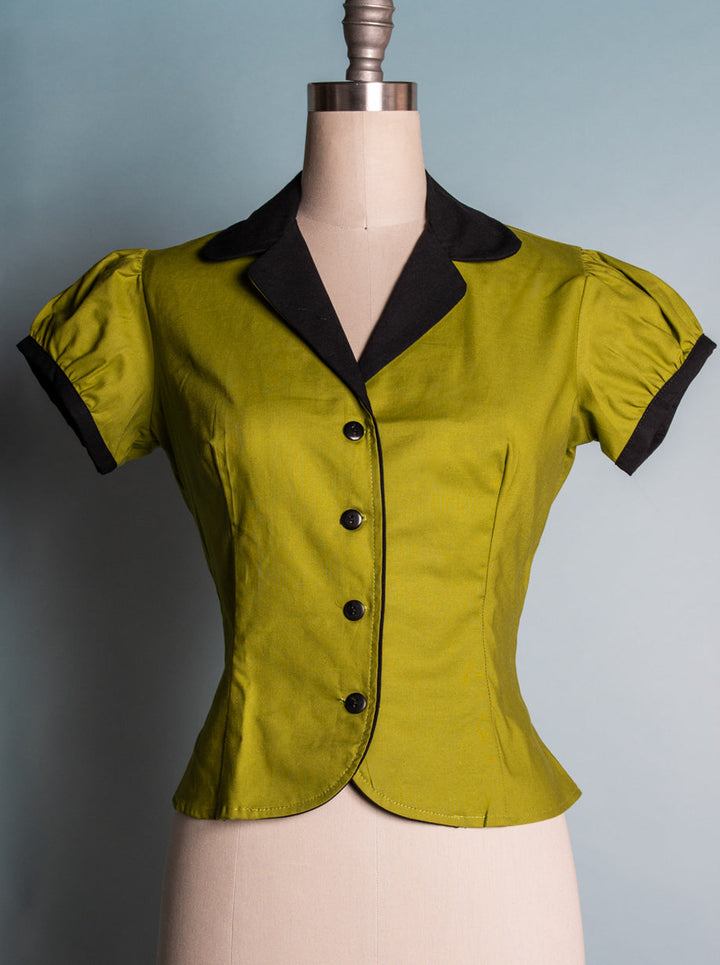 Dolly Blouse - Chartreuse