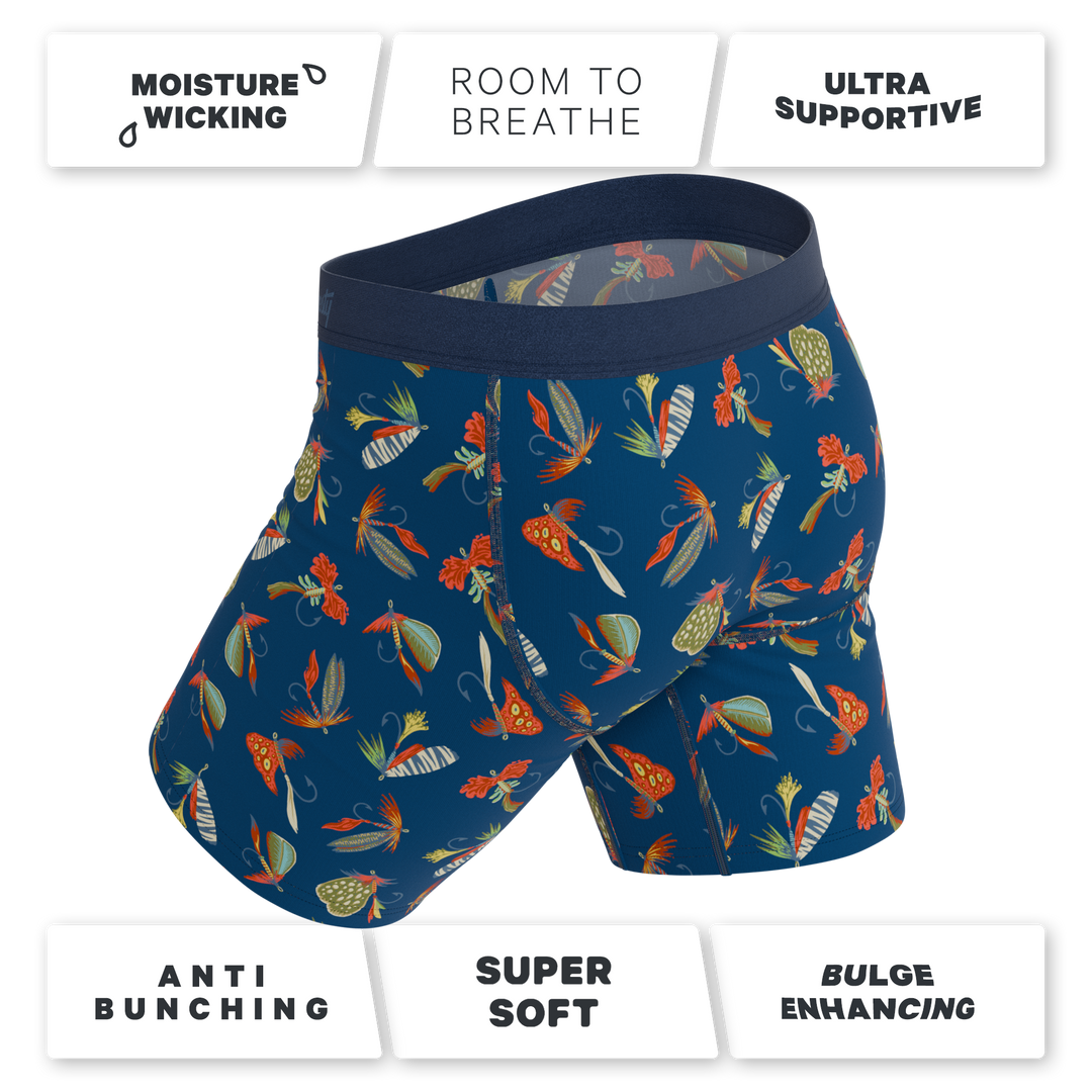 The Dry Fly | Fly Fishing Long Leg Ball Hammock® Pouch Underwear With Fly