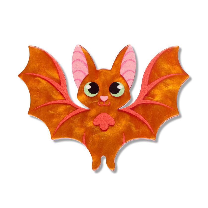 Winging It Simplified Mini Brooch by Erstwilder | Midnight Mischief Halloween Collection