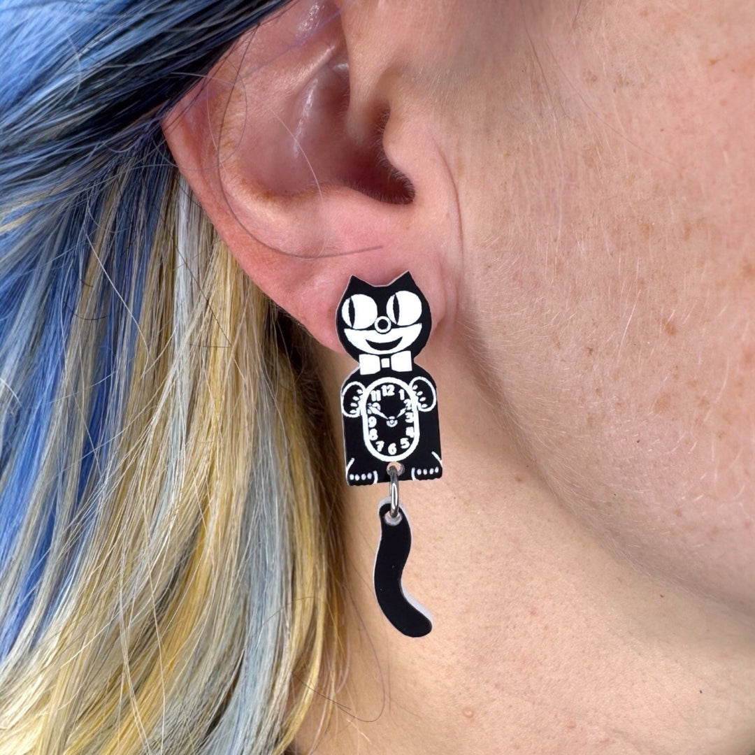 Kitten CLAW-K Officially licensed Kit-Cat Klock® earrings