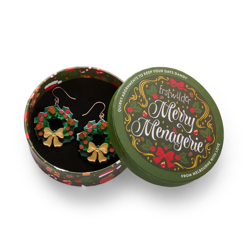 Forest Wreath Drop Earrings by Erstwilder