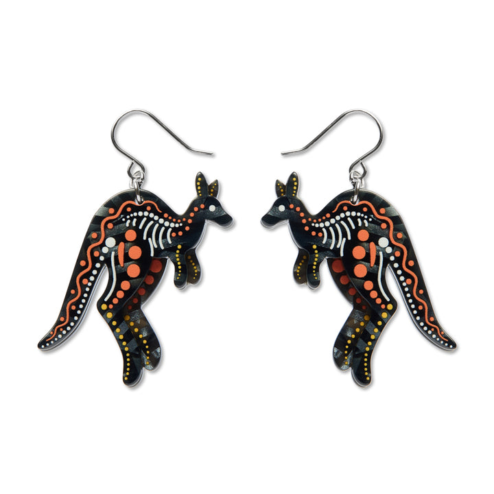 Matjumpa Ritjinguthinha (Kangaroo) Drop Earrings