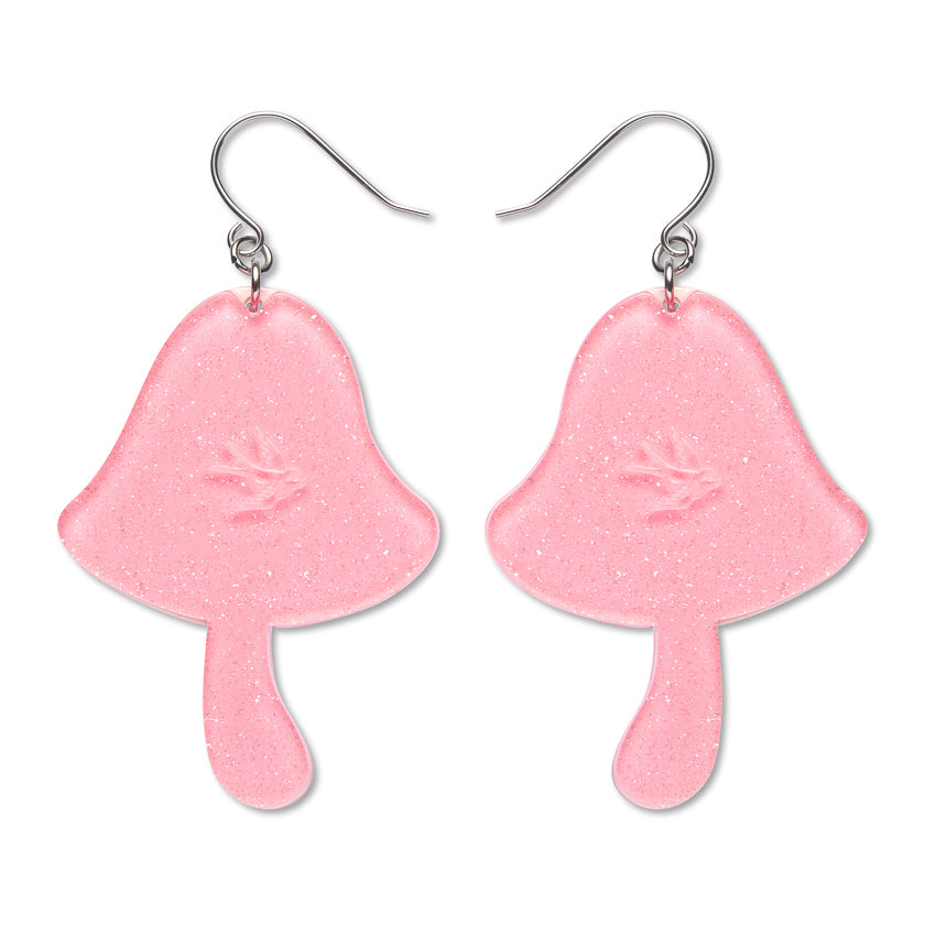 Out of the Shadows Drop Earrings by Erstwilder shown with gift box | Midnight Mischief Halloween Collection