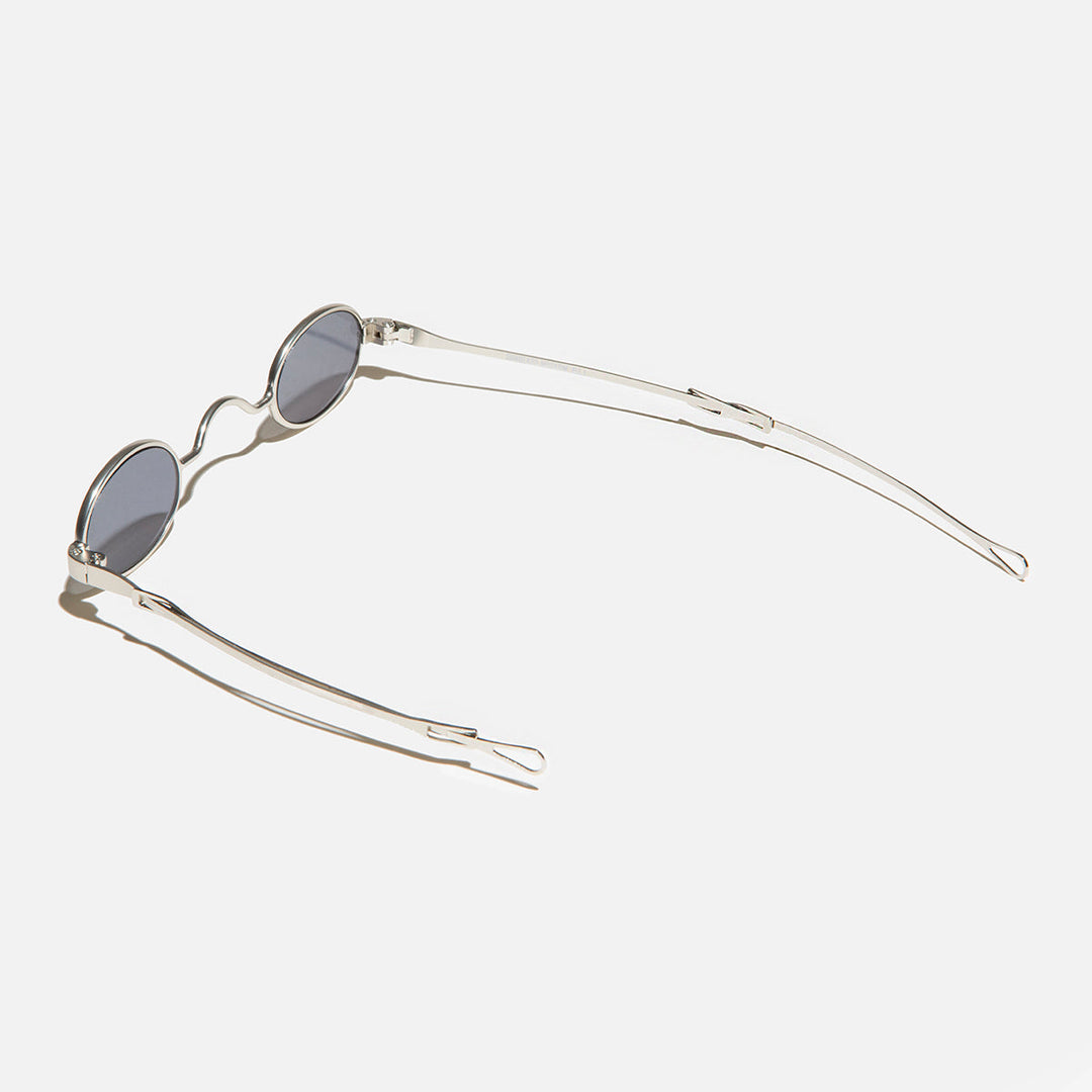 Tiny Oval Spectacle Sunglass with Sliding Temples - Eli