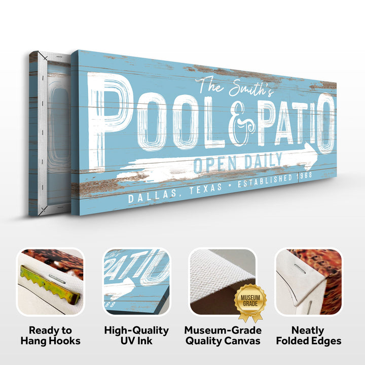 Personalized Pool And Patio Sign V