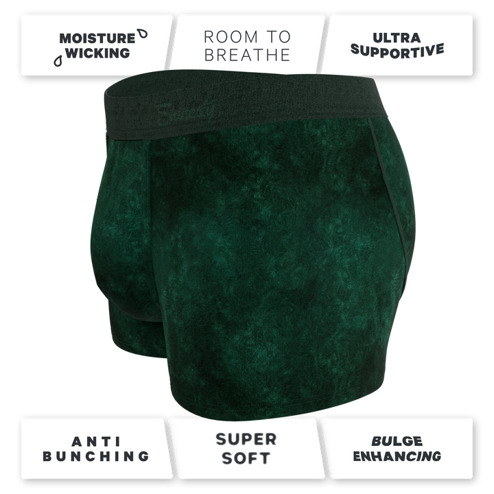 The Extravagance | Dark Green Velvet Trunk Underwear
