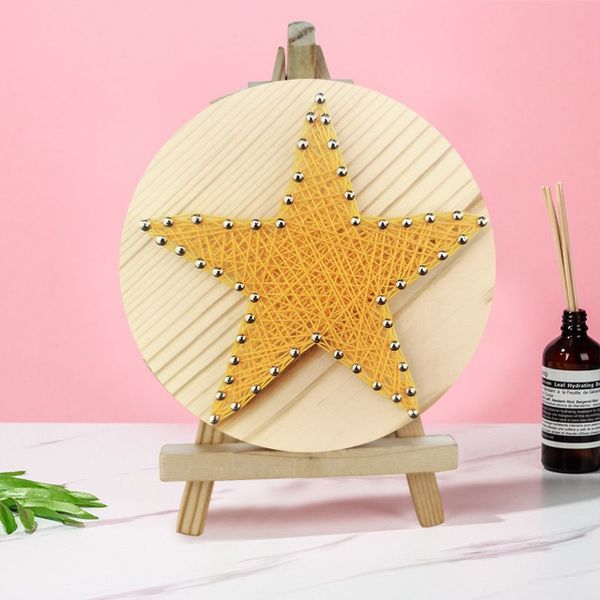 String Art DIY Kit with Stand - Star. Wizardi Craft Kit F07-M12-1-DHAA28334