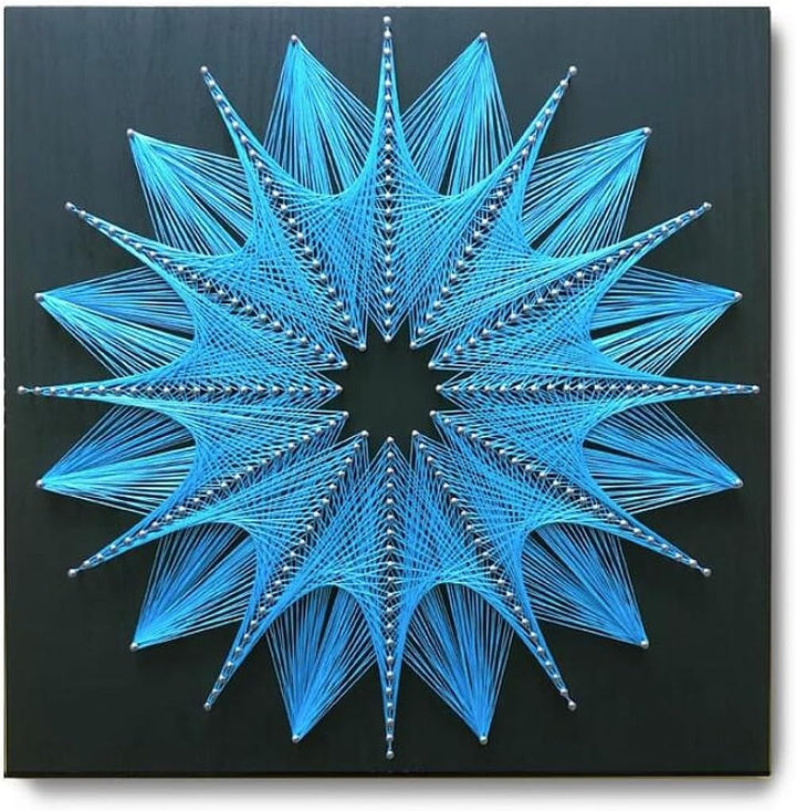 String Art DIY Kit - Blossom. Wizardi Geometry Nail Painting F07-M12-2-DHGG29225